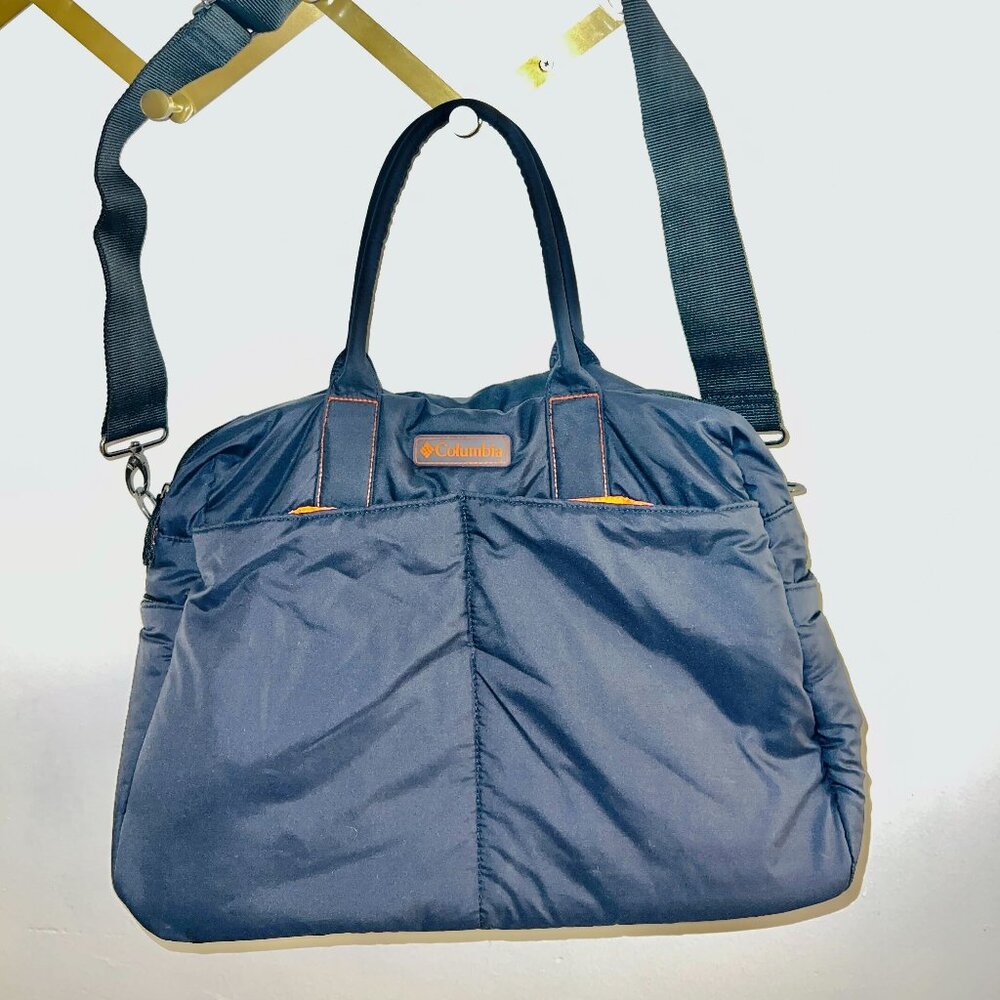 Columbia Nylon Waterproof Diaperbag Tote in Navy